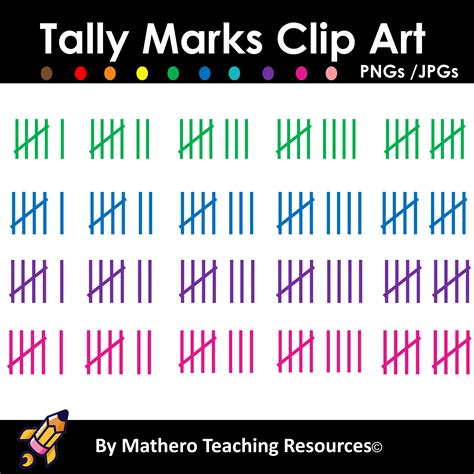 Tally Marks Clip Art Made By Teachers