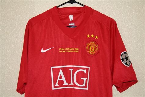 Medium original nike white adults man utd top. Man United Ucl Jersey : Manchester United 2007 2008 ...