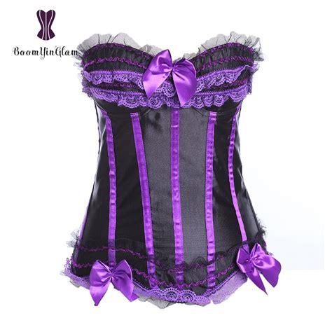 8068 Bow Decorated Side Zipper Sexy Lingerie Fantasy Women Bustier