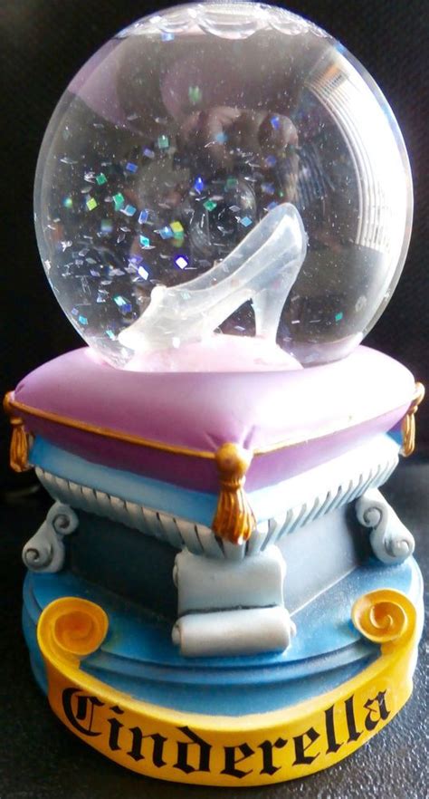 disney mini cinderella w glass slipper snow globe excellent condition snow globes nyc