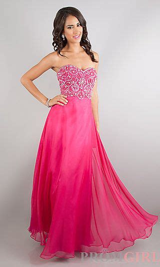 Floor Length Strapless Sweetheart At Beautiful Prom