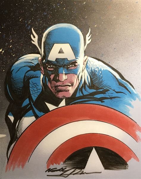 Captain America by Neal Adams | Captain america artwork, Captain america, Captain america comic