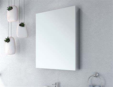 Modern bathroom mirror cabinet cupboard storage unit 2 doors 2 shelves, white. LED Lighted Bathroom Vanity Mirrors & Medicine Cabinets ...
