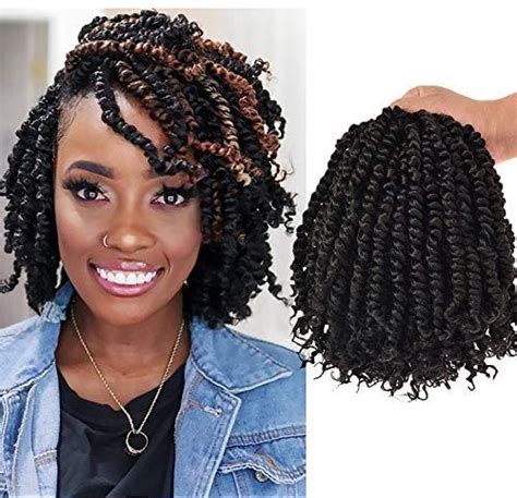 7 Packs10 Inch Pre Twisted Passion Twist Crochet Hair Pre Looped Braids For Black Woman