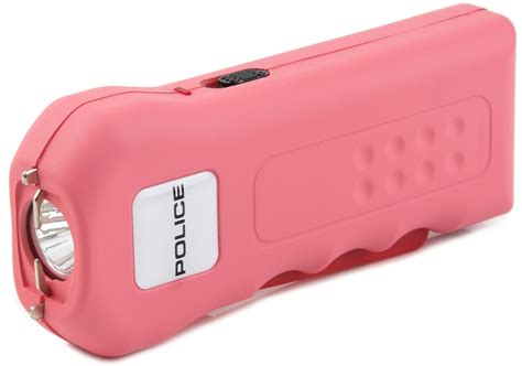 Police Pink Stun Gun 512 560 Bv Rechargeable Led Flashlight Ebay