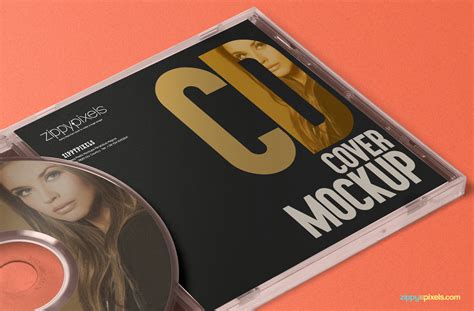 CD Jewel Case & CD Label Mockup | Free PSD Download ...