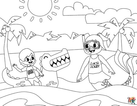 A For Adley Coloring Pages For Kids Coloringpageswk