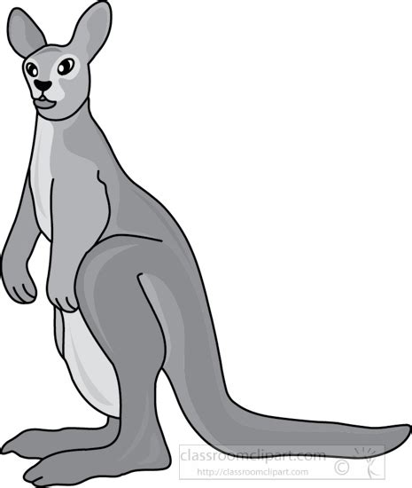 Eastern Gray Kangaroo Cartoon