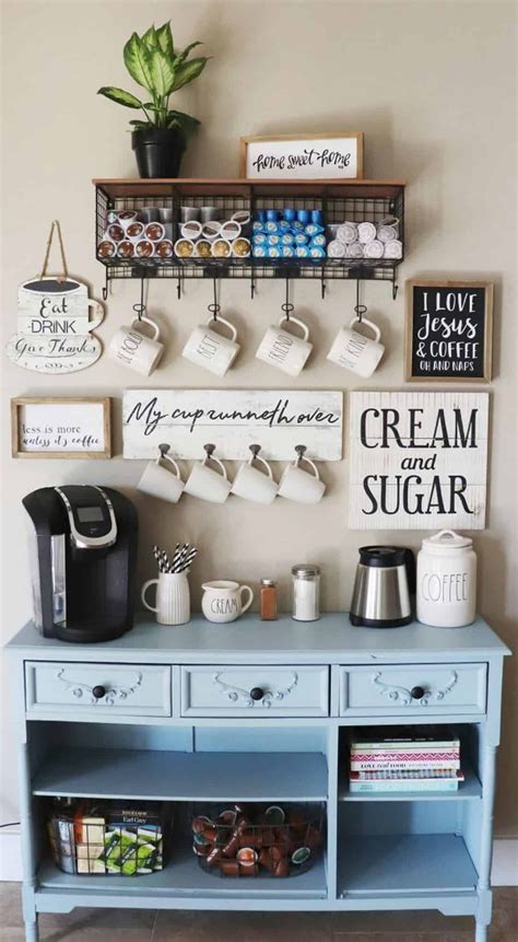 21 Stylish Diy Coffee Bar Ideas And Stations For Coffee Lovers