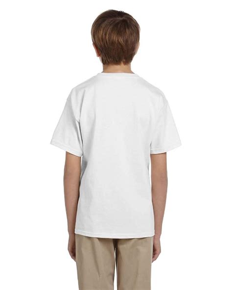 72 Wholesale Fruit Of The Loom Youth Boys White T Shirts Size 1012