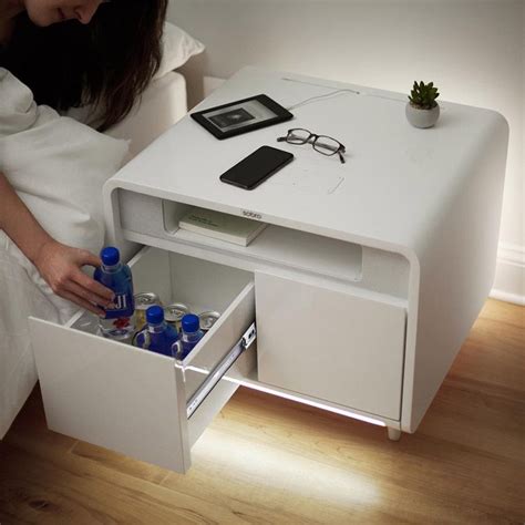 A year ago, we shared with you a coffee table outfitted with a refrigerated drawer that kept drinks cold. Sobro Smart Side Table - Wireless Charging, Fridge, Mood ...