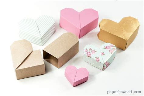 Origami Heart Box Video Instructions Paper Kawaii Origami Heart
