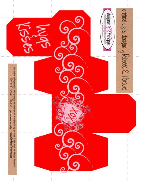 Printable Valentine Box Templates
