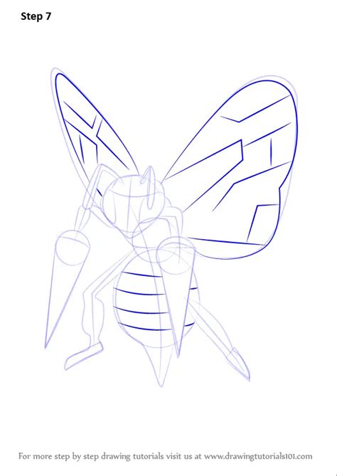Step By Step How To Draw Beedrill From Pokemon Go