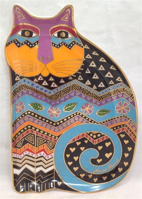Royal Doulton Laurel Burch Tapestry Tabbies Cat Plate Franklin Mint