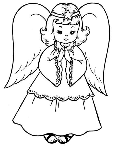 Angel Coloring Pages Free Printable Printable Templates