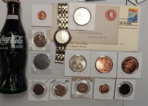 Literal Junk Drawer Lot Coins Watch Antique Coca Cola ⌚️ Stamps Etc 5555 Picclick