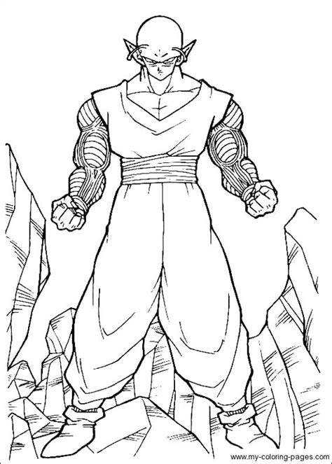Dragon Ball Z Coloring Pages Vegeta At