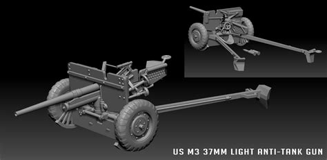 Us 37mm Gun M3 Wargaming3d