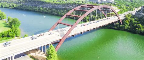 Aerial View Pennybacker Bridge Or 360 Bridge In Austin Texas U Stock
