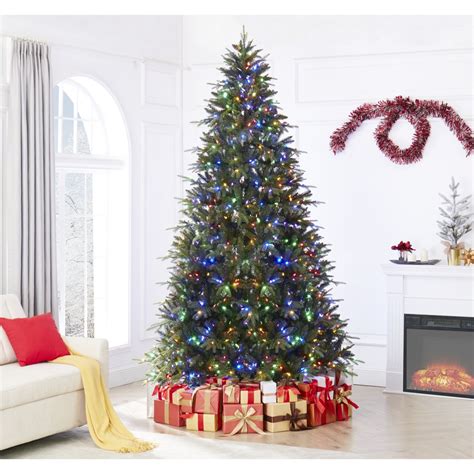 Naomi Home Multi Color Lights Pre Lit Artificial Christmas Tree With