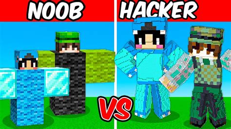 Noob Vs Hacker Omz And Carty Build Challenge Minecraft Youtube