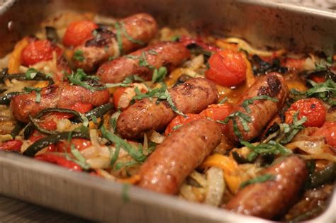 Roasted Sausage And Peppers Recipe Feast And Merriment