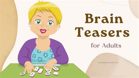 Fun Brain Teasers For Adults Number Dyslexia