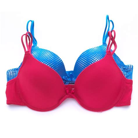 2 Pack Molded Cup Fashion Bras With Underwire Tanga