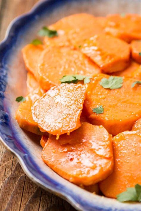 Orange Glazed Sweet Potatoes Oh Sweet Basil Recipe Glazed Sweet