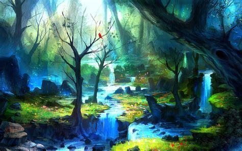 Enchanted Forest Backgrounds Wallpapersafari