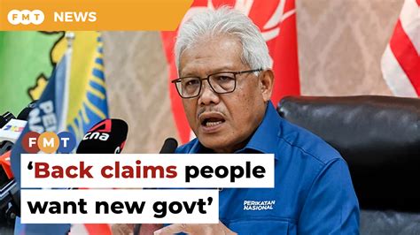 Back Claims People Want New Govt With Data Hamzah Told