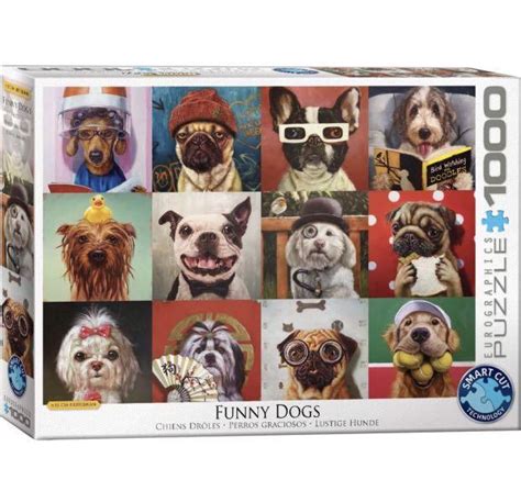 Eurographics Funny Dogs By Lucia Heffernan 1000 Piece Puzzle Hobbies