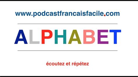 Learn French Pronunciation French Alphabet Lalphabet Français