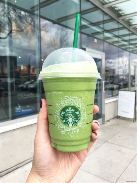 review i try starbucks green tea frappuccino foodgressing