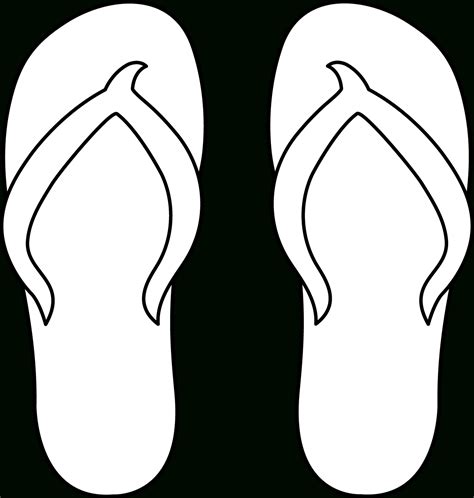 Free Printable Flip Flop Template Printable - Printable Word Searches