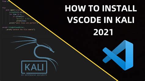 How To Install Visual Studio Code On Kali Linux X Computingforgeeks