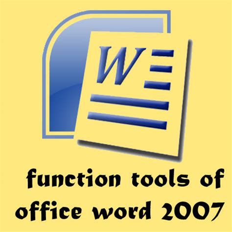 Fungsi Tools Microsoft Office Word 2007 ~ Ilmu Komputer