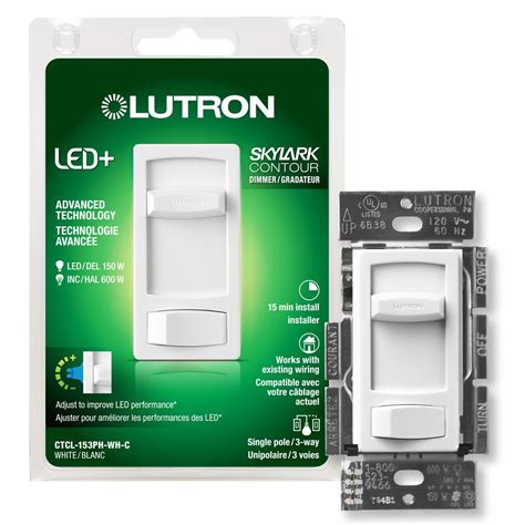 Lutron Skylark Contour Single Pole3 Way Dimmable Cfl And Led Dimmer