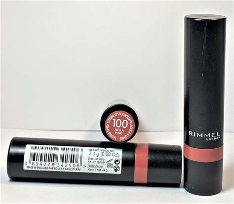 LOT OF 2 Rimmel London Lasting Finish Extreme Lipstick 100 Hella