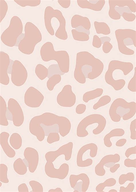 White Aesthetic Cute Cheetah Print Wallpaper Draw Simply