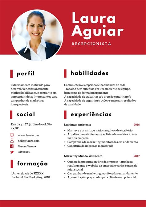 Curriculo Vite Em Português Curriculum Vitae Simples Em PortuguÊs