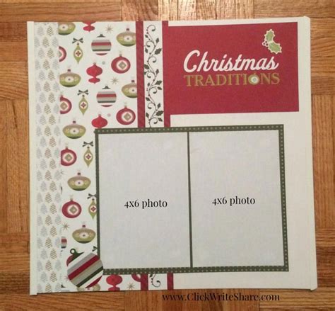 Christmas Scrapbook Layout Created Using The Creative Memories