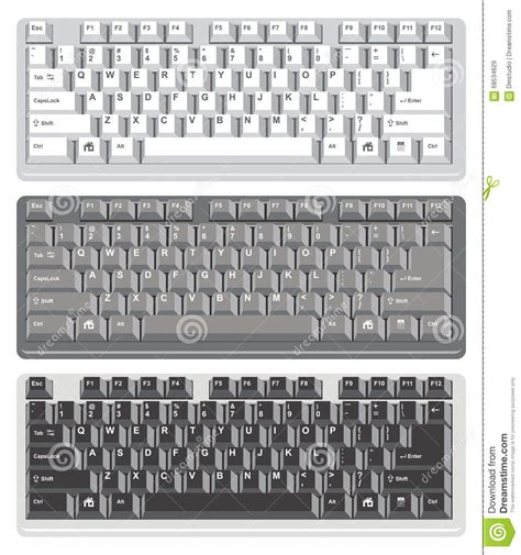 Keyboards Cartoons Illustrations Vector Stock Images 1644 Pictures