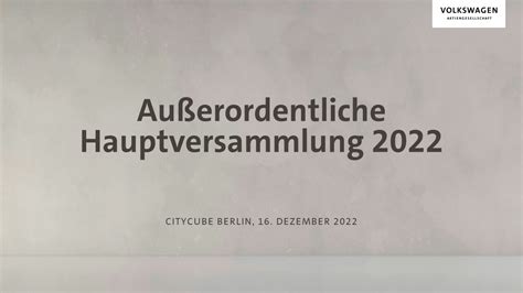 Außerordentliche Hauptversammlung 2022 Autohaus Gerken
