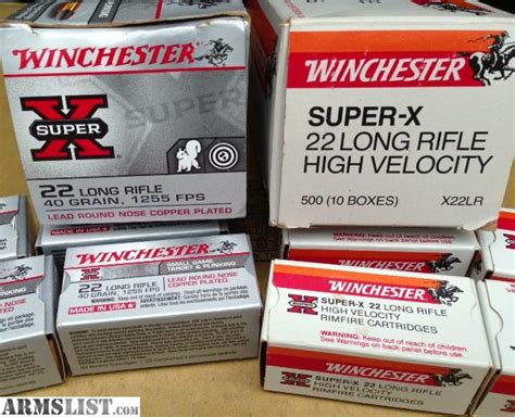 Armslist For Sale 22 Lr Winchester Super X Ammo