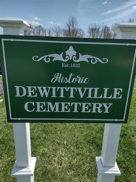 Funds Help Replace Dewittville Cemetery Sign | News, Sports, Jobs