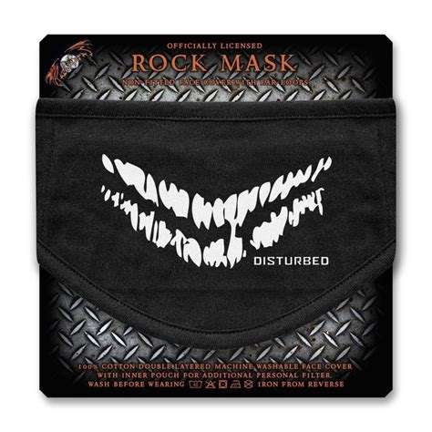 Disturbed Smile Black Face Mask