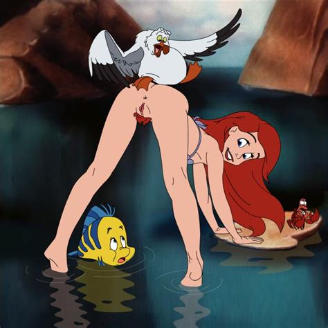 Rule 34 Anus Ariel Barefoot Disney Feet Flounder Pubic. 