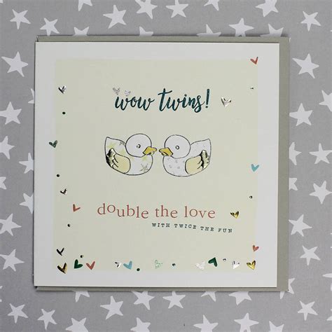 New Baby Twins Card By Molly Mae